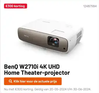 BenQ W2710i 4K UHD Home Theater projectoQ Klik hier voor de actuele prijs