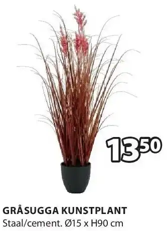 Jysk GRÅSUGGA KUNSTPLANT aanbieding
