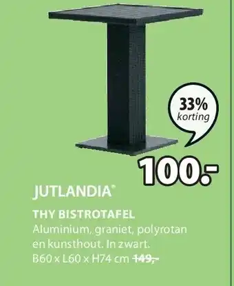 Jysk THY BISTROTAFEL aanbieding