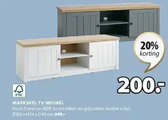 Jysk MARKSKEL TV-MEUBEL aanbieding