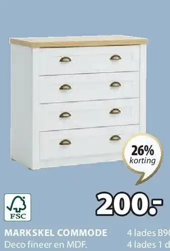 Jysk MARKSKEL COMMODE aanbieding