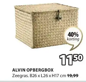 Jysk ALVIN OPBERGBOX aanbieding