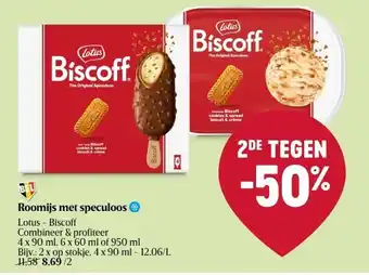 Delhaize Roomijs met speculoos aanbieding