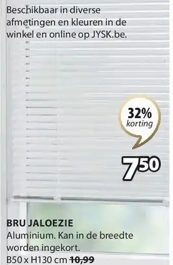 Jysk BRU JALOEZIE aanbieding