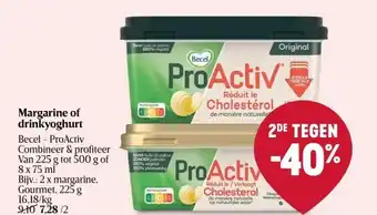 Delhaize Margarine of drinkyoghurt aanbieding
