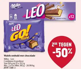 Delhaize Wafels omhuld met chocolade aanbieding