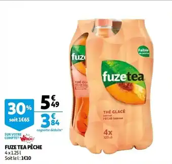 Auchan Fuze Tea Peche aanbieding