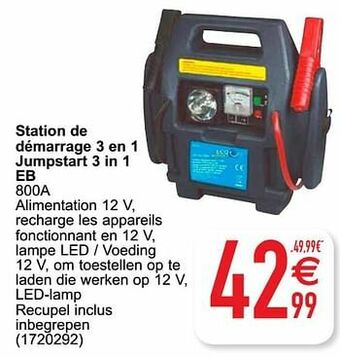 Station de démarrage 3 en 1 jumpstart 3 in 1 eb 800a