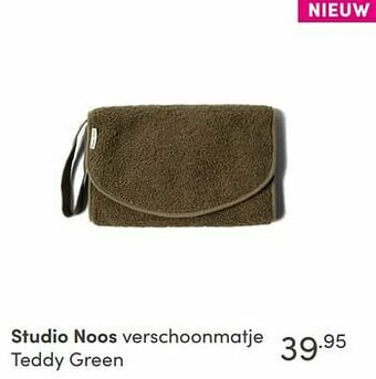 Baby & Tiener Studio noos verschoonmatje teddy green aanbieding