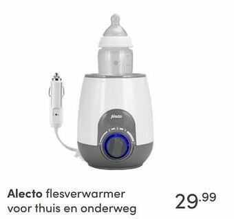 Baby & Tiener Alecto flesverwarmer voor thuis en onderweg aanbieding