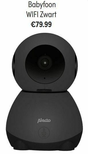 Baby & Tiener Alecto babyfoon wifi zwart aanbieding