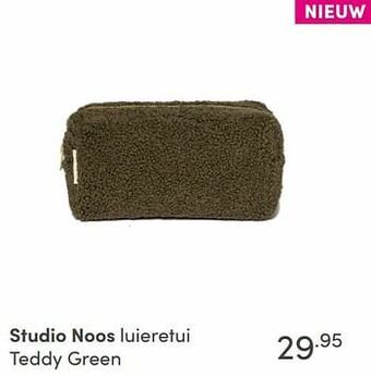 Baby & Tiener Studio noos luieretui teddy green aanbieding