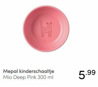 Baby & Tiener Mepal kinderschaaltje mio deep pink aanbieding