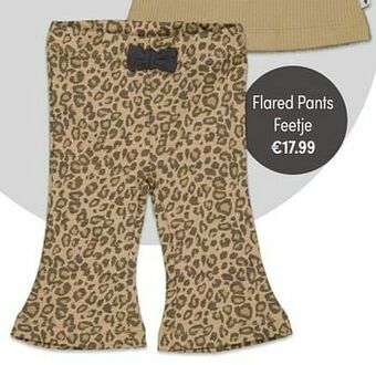 Baby & Tiener Flared pants feetje aanbieding