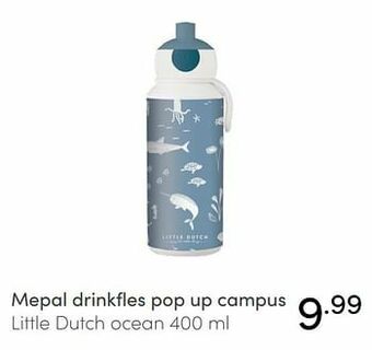 Mepal drinkfles pop up campus little dutch ocean