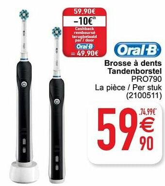 Oral-b brosse à dents tandenborstel pro790