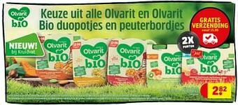 Kruidvat Olvarit bio 12mzoete aardappel kip aanbieding