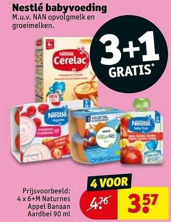 Kruidvat Naturnes appel banaan aardbei aanbieding