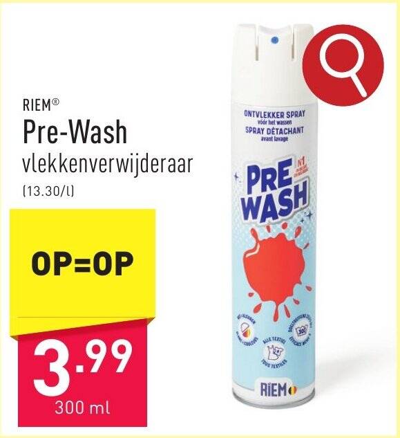 Riem pre promo wash