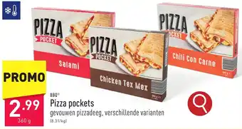 ALDI BBQ Pizza pockets 360g aanbieding