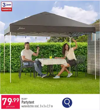 ALDI Belavi Partytent waterdichte stof 3 x 3 x 2,7 m aanbieding