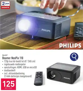 ALDI PHILIPS Beamer NeoPix 110 aanbieding