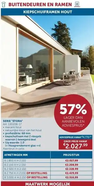 Zelfbouwmarkt SERIE STORA aanbieding