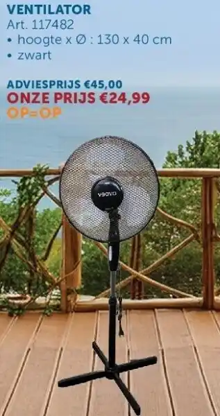 Zelfbouwmarkt VENTILATOR aanbieding