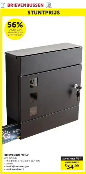 Zelfbouwmarkt BRIEVENBUS WILL aanbieding