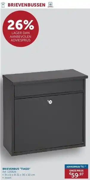 Zelfbouwmarkt BRIEVENBUS TIAGO aanbieding