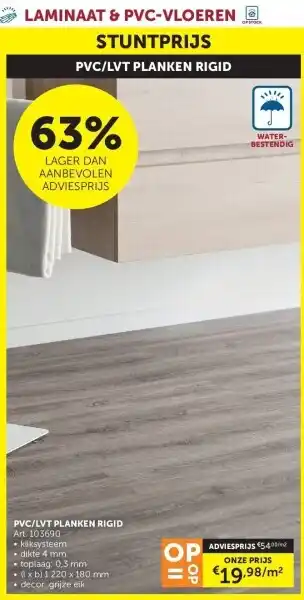 Zelfbouwmarkt PVC/LVT PLANKEN RIGID aanbieding