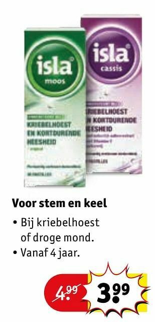 Kruidvat Isla moos aanbieding