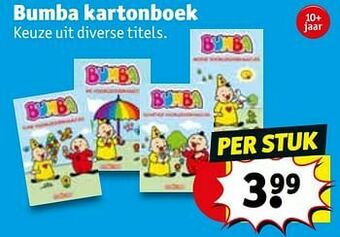 Kruidvat Bumba kartonboek aanbieding