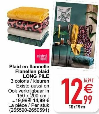 Plaid en flannelle flanellen plaid long pile