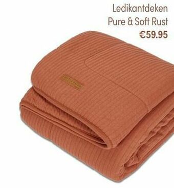Ledikantdeken pure + soft rust