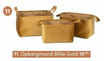 Baby & Tiener Opbergmand billie gold aanbieding