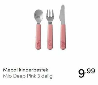 Mepal kinderbestek mio deep pink