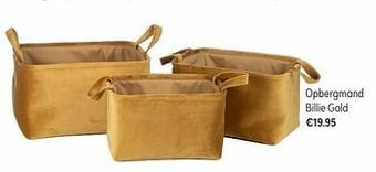 Baby & Tiener Opbergmand billie gold aanbieding