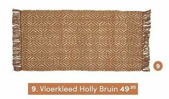 Baby & Tiener Vloerkleed holly bruin aanbieding