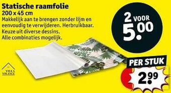 Kruidvat Statische raamfolie aanbieding