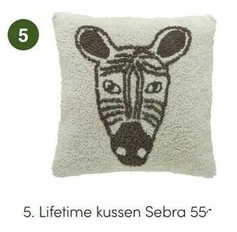 Baby & Tiener Lifetime kussen sebra aanbieding