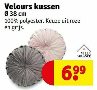 Velours kussen