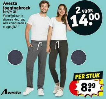 Kruidvat Avesta joggingbroek aanbieding