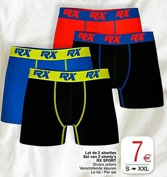 Cora Lot de 2 shorties set van 2 shorty`s rx sport aanbieding