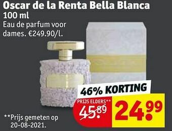 Kruidvat Oscar de la renta bella blanca edp aanbieding