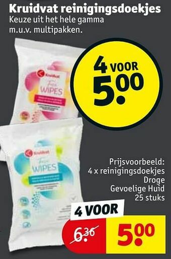 Reinigingsdoekjes droge gevoelige huid