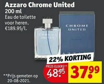 Kruidvat Azzaro chrome united edt aanbieding
