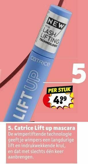 Kruidvat Catrice lift up mascara aanbieding