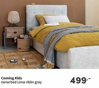 Baby & Tiener Coming kids tienerbed lima riblin grey aanbieding
