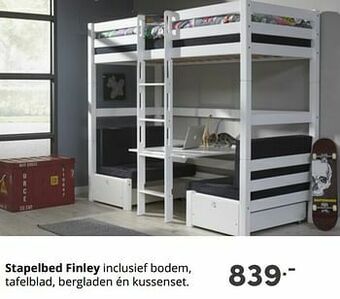Baby & Tiener Stapelbed finley aanbieding